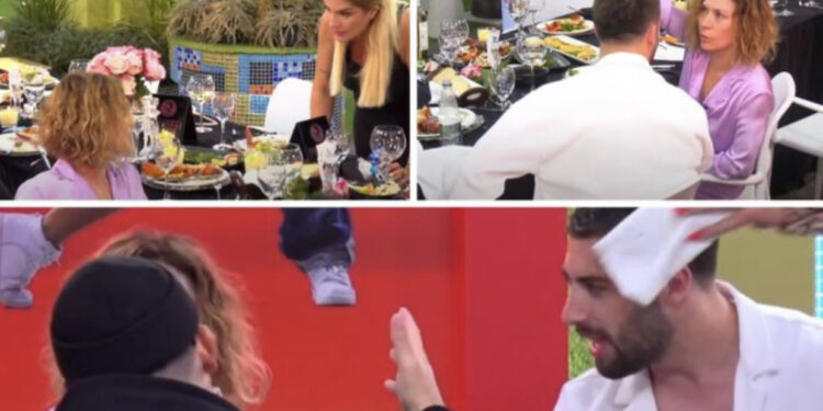 “Je psikopate, e çmendur”, Egla Ceno i hedh gotën me verë në kokë Meriton Mjekiqit! Ndërhyn Ilnisa Agolli: Fundërrine, pise femër…