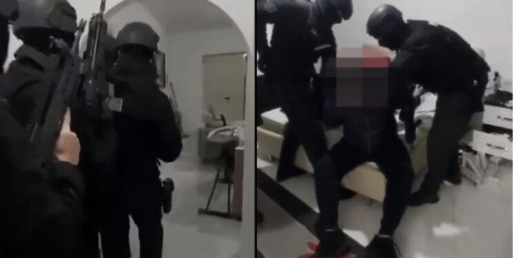 VIDEO / Momenti kur RENEA bastis bazën e armatimeve në Vlorë dhe arreston një person