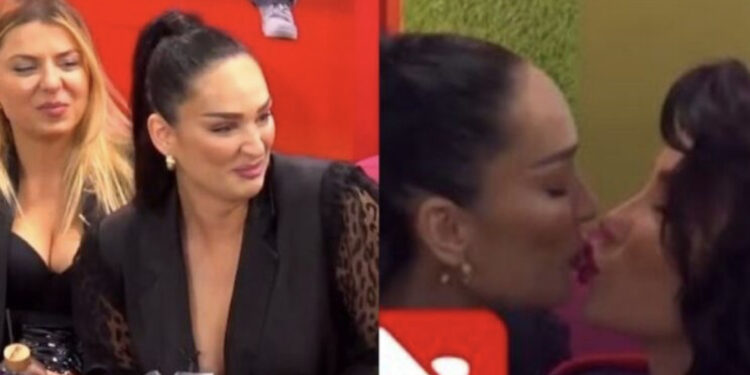 ‘Tregoi emrin e të dashurit të fundit’/ Erjola Doçi puth Roza Latin në buzë