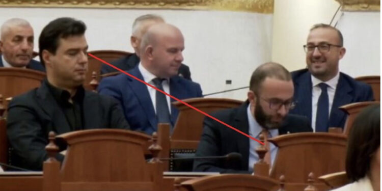 FOTOLAJM/ Bashën s’e lë kurioziteti, spiunon telefonin e Bardhit. Gjekmarkaj me mendjen tek Berisha