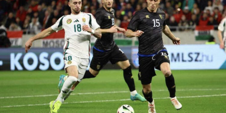 Kosova humb sfidën me Hungarinë me rezultatin 2 me 0