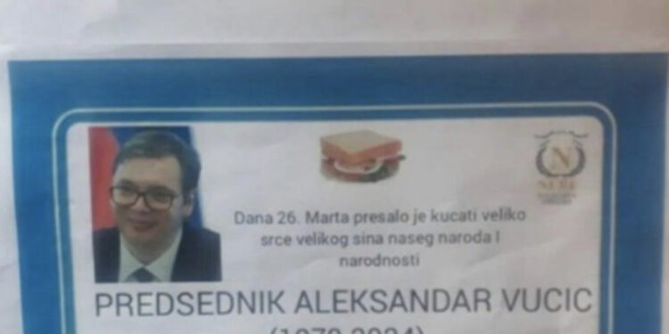 “Ndërron jetë Vuçiç!”/ Njoftimi i vdekjes me foton e presidentit shokon serbët