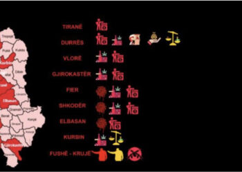 Harta/ Ku ka më shumë vrasje, atentate dhe kokainë në Shqipëri