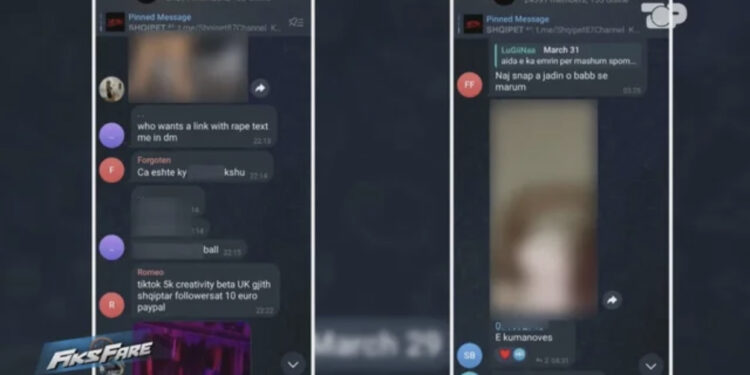Videot intime të vajzave shqiptare bëjnë “namin”! Autoritetet nuk mbyllin dot grupin në Telegram