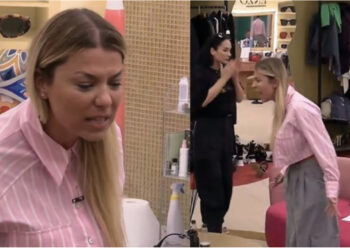 VIDEO / Riken e lënë nervat, përplas shishen mbi tavolinë mes ulërimave