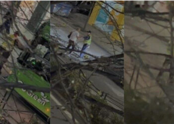 E pazakontë/ Burri i del para urbanit në Tiranë, refuzon të largohet nga rruga