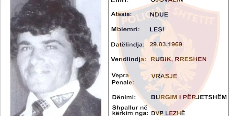 EMRI/ I dënuar me burgim të përjetshëm për vrasje të dyfishtë, arrestohet 55-vjeçari