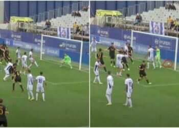 A quhet një gol i tillë? Dy topa përfunduan në rrjetë dhe Reali Madridi merr fitore me gol të çuditshëm