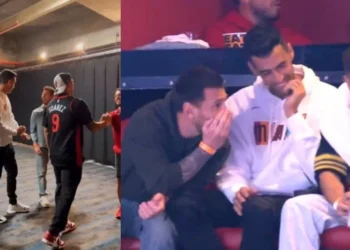 VIDEO/ Messi, Suarez, Busquets dhe Alba, së bashku në një ndeshje NBA