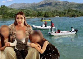 U mbyt bashkë me tre fëmijët, zbardhen momentet e fundit të Alma Arrazit. Çfarë filmuan kamerat në urën e lumit Buna