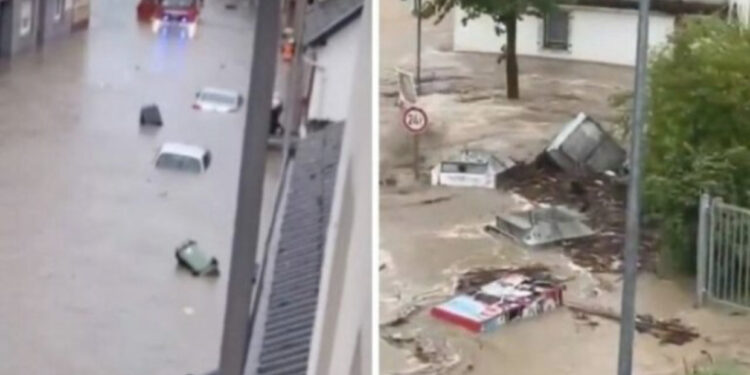 Përmbytje në Itali, Francë e Gjermani, erërat fryjnë me shpejtësi 200 km në orë