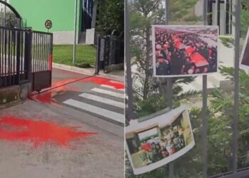 VIDEO/ ‘Përgjaket’ FSHF, tifozët Kuq e Zi protestë: Jo bashkëpunim me vrasësit serbë