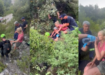 FOTO/ Turistja franceze humb në Malin e Çikës, shpëtohet nga forcat zjarrfikëse