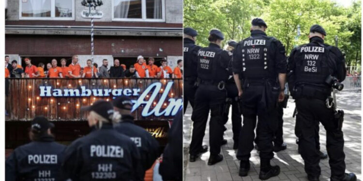 Policia gjermane qëllon me armë burrin me sëpatë në Hamburg, përpara ndeshjes Poloni- Holandë për Euro 2024