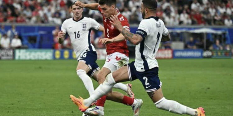 Anglia nuk ia del ndaj Danimarkës, e mbyllin barazim