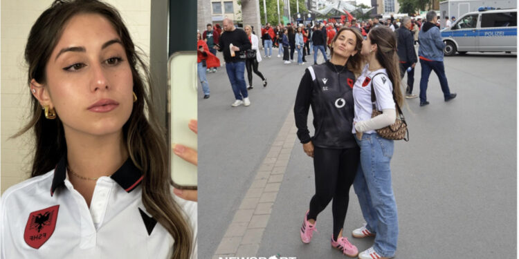 FOTO/ E veshur me fanellën e Shqipërisë, vajza e Sylvinhos gati për stadium