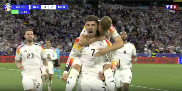 VIDEO/ Mbyllet pjesa e parë, Gjermania “shkel” me tre gola Skocinë