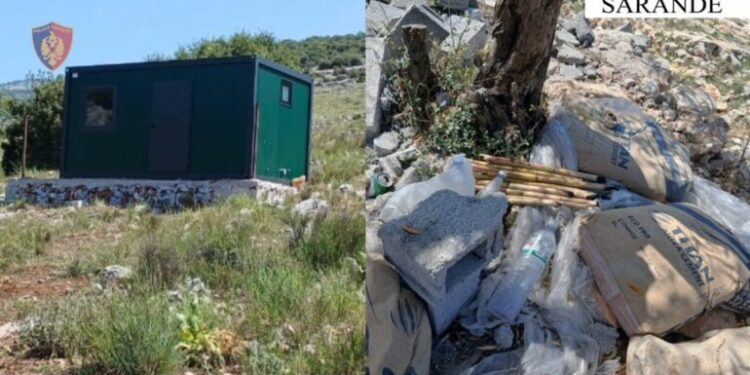 Ndërtim pa leje, arrestohen dy persona, procedohet një i tretë