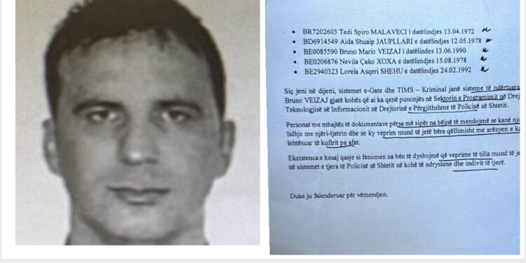 Berisha lexon dokumentin e skandalit: Sistemi TIMS nuk kontrollonte pasaportat e disa personave, me në krye trafikantin Tedi Malaveci