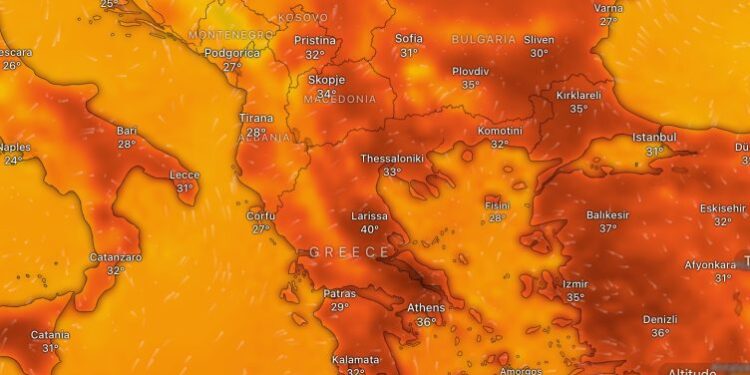 HARTA/ Temperatura të larta gjatë javës tjetër, kulmi të mërkurën dhe të enjten: Zonat ku termometri kap maksimumin