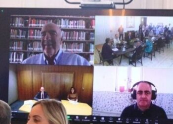 Mitsotakis takim me eurodeputetët fitues, Fredi Beleri prezent përmes video-call nga burgu i Fierit