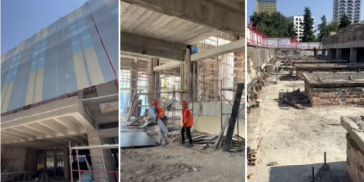 “Po rilind”, Rama ndan pamjet nga kantieri i punës në Galerinë Kombëtare të Arteve 