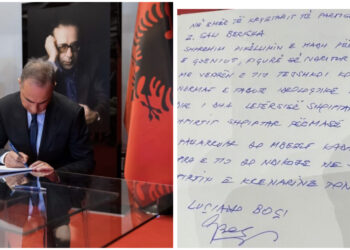 Sali Berisha ‘merr pjesë’ në homazhet në nderim të Ismail Kadaresë