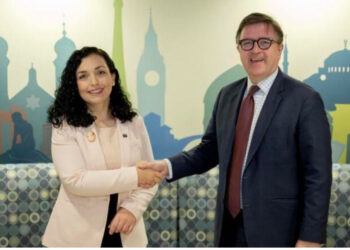 Osmani nis vizitën në SHBA, takohet me sekretarin e Shtetit, James O’ Brien