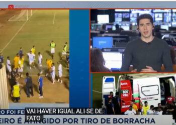 Video shokuese/ Polici qëllon me pistoletë futbollistin në fushë në Brazil. Klubi: Akt kriminal