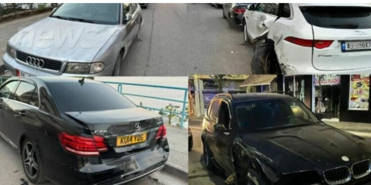 Sarandë/ 20-vjeçari i dehurnë timon, përplas 6 makina