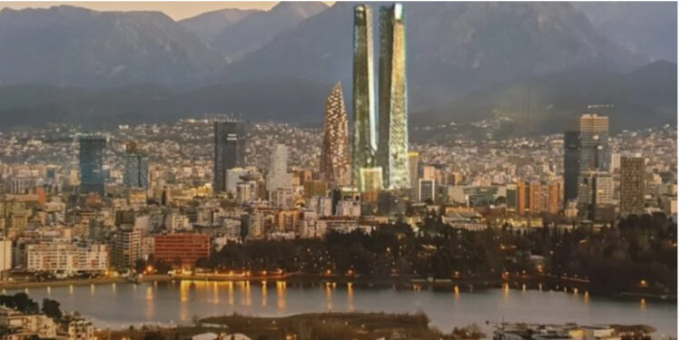 “Ka formën e dy gishtave”/ Kulla më e lartë në Tiranë, gati “bisha” 100 kateshe, lartësi rekord…