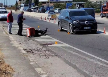Aksident në Durrës, makina përplas shpërndarësin e picave, motorristi në gjendje të rëndë