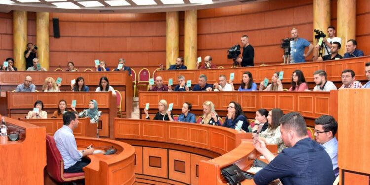 Përplasje fizike në Këshillin Bashkiak të Tiranës, Tedi Blushi godet Halit Valterin