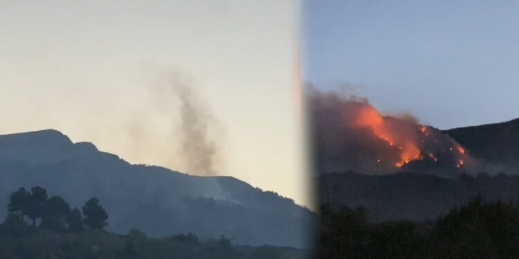 Zjarr në Malin e Tomorit, era favorizon përhapjen e flakëve