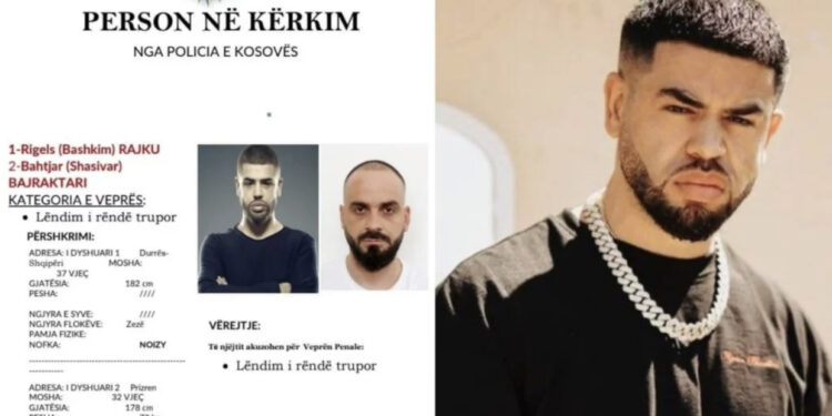 Fletë arresti/ Policia e Kosovës kërkon ndihmën e qytetarëve për arrestimin e Noizyt