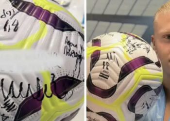 Tifozët zbulojnë mesazhin sekret në topin e ndeshjes të Erling Haaland pas het-trikut të tij të fundit