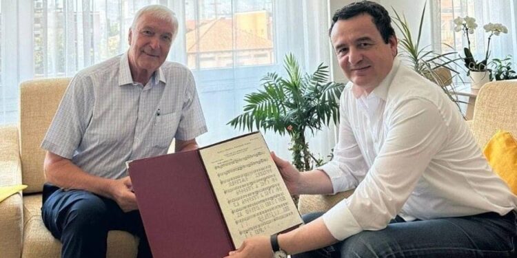Kryeministri Albin Kurti vjen në Shkodër dhe takon kompozitorin e himnit mbarëshqiptar “Xhamadani Vija-Vija”