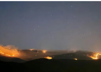 Zjarr në fshatin Lapardha 1, dyshohet i qëllimshëm