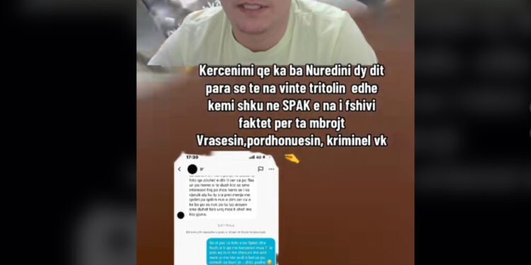 Xhovana Nikolli poston video, ja si më kërkënoi Nuredin Dumani