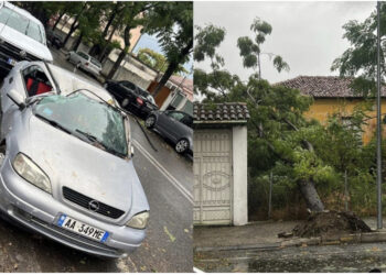 Po vjen stuhia! Thyhen pemët, makina bëhet ‘petë’ në Shkodër