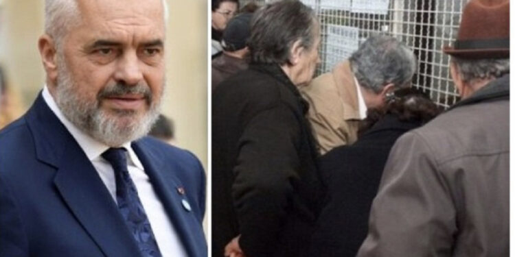 Edi Rama tallet me pensionistët, përfitojnë rreth 5-10 mijë lekë të vjetra rritje