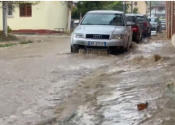 Reshje shiu, breshër e stuhi në Bilisht, probleme në qarkullimin e mjeteve
