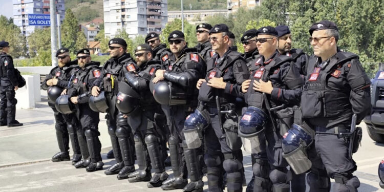 Forcat e KFOR-it sërish në urën e Ibrit