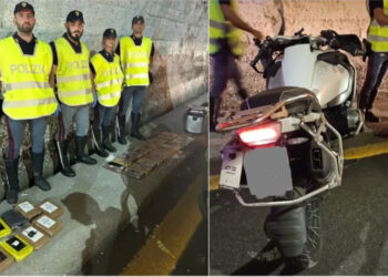 Itali, kapen 35 kg kokainë, drejtuesi braktis motorrin me targa shqiptare