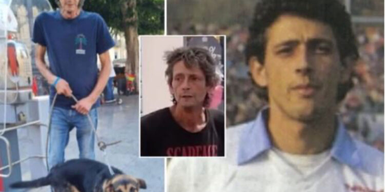 Jetonte rrugëve me qenin e tij, ish-futbollisti i Lazios në gjendje të rëndë shëndetësore