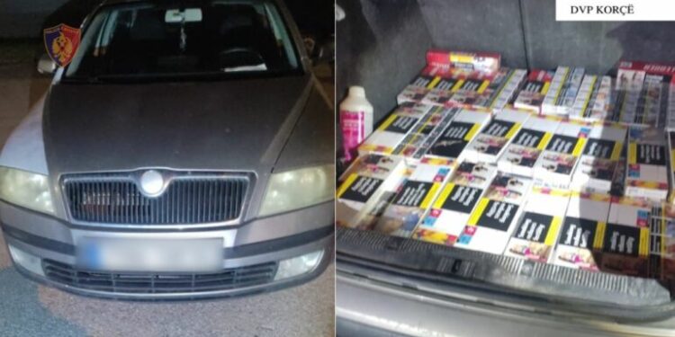 Arrestohet greku në Korçë për kontrabandë cigare