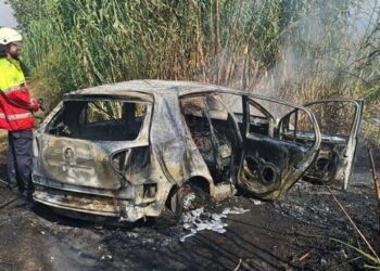 FOTO/ Atentati në Don Bosko, dalin pamjet nga automjeti i djegur në Kamëz