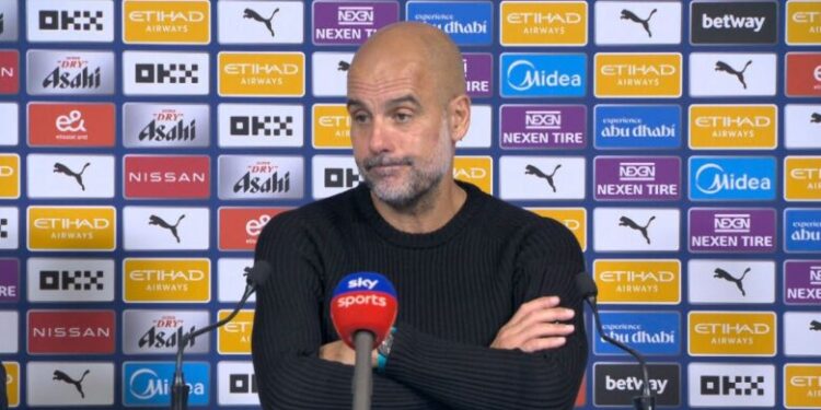 Guardiola befason me deklaratë – thotë se lojtarët e Man Cityt nuk do t’u binden urdhrave të gjyqtarit tani e tutje