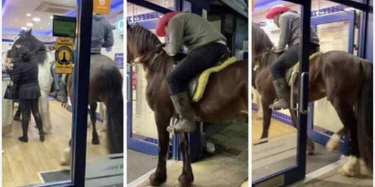 VIDEO/ Dy burrat mbi kuaj hyjnë për të prorositur ushqim në ‘fast-food-in’ në Britani