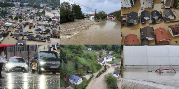 VIDEO+FOTO! Moti i keq mbërthen rajonin/ 24 orë kritike në Bosnje: Mbi 14 persona humbin jetën, uji dhe balta arrin deri në çatitë e banesave